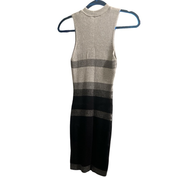 GUESS Y2K Monochrome Ribbed Sweater Dress - Size Medium - Picture 2 of 5